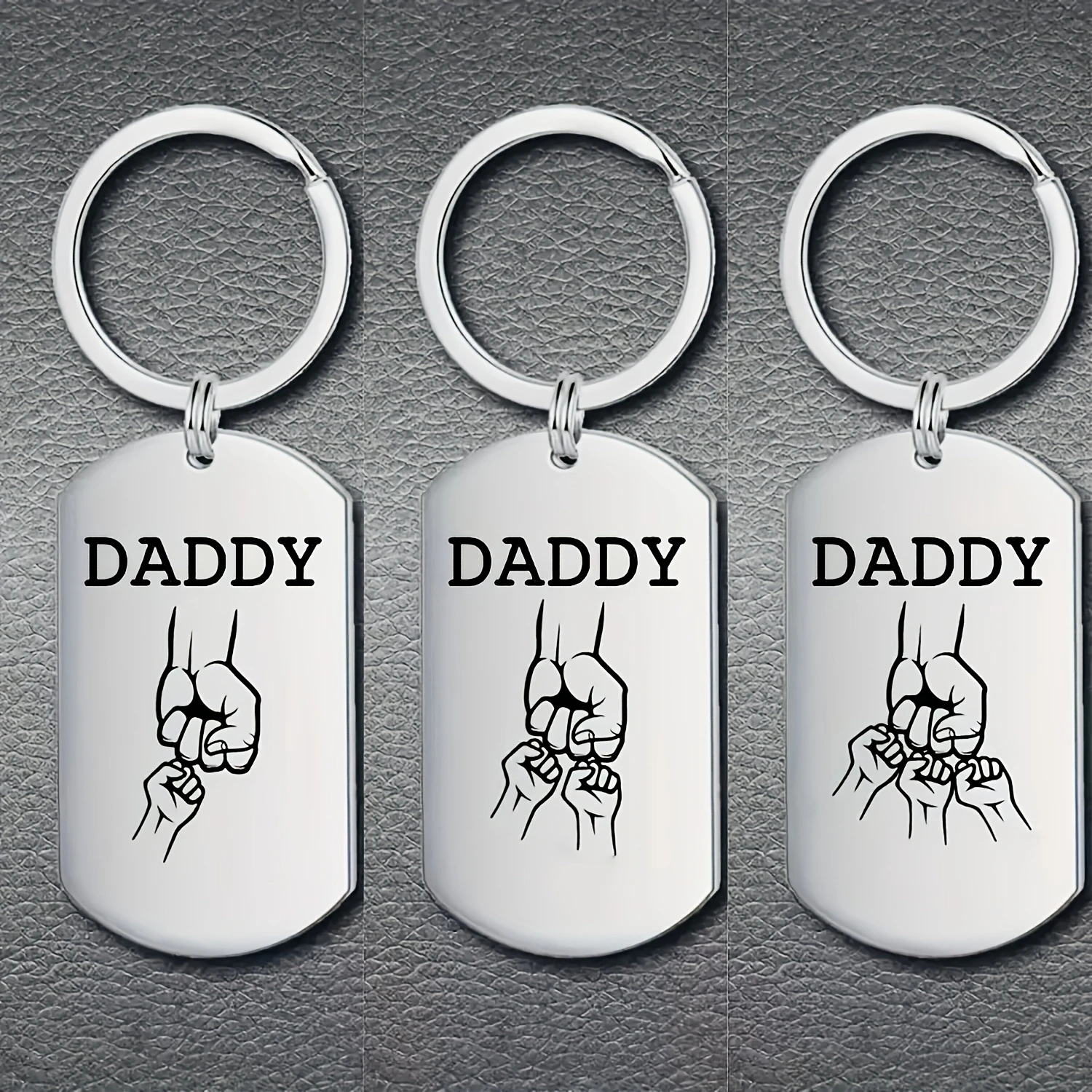 Porte-clés personnalisé avec gravure de nom, cadeau commémoratif pour la fête des pères, anniversaire, pour homme