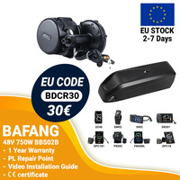 BAFANG 48V 750W Electirc Ebike Conversion Kit With 14.5 19.2 20Ah Hailong 17.5Ah Rear Rack Battery Pack