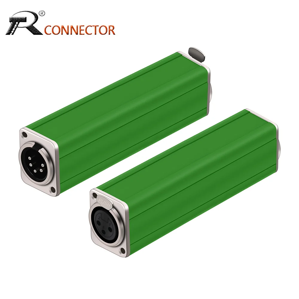 

1pc 3Pin XLR Female to 5Pin XLR Male Panel Mount Chassis MIC Socket Connector Speaker Extension Straight Coupler Adapter