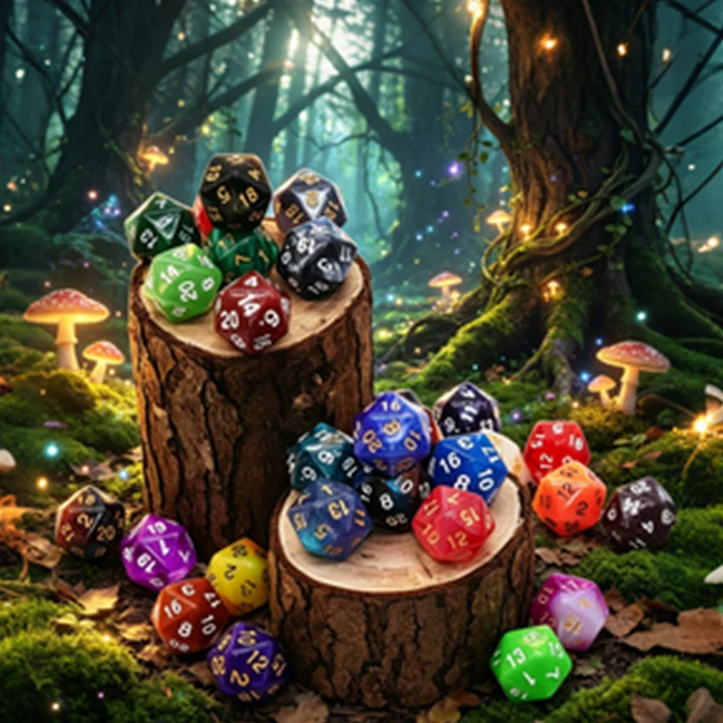 30pcs D20 Dice Set, Suitable for Board Games, Role-Playing, Dungeons & Dragons, Etc. Desktop Must-Have Accessories