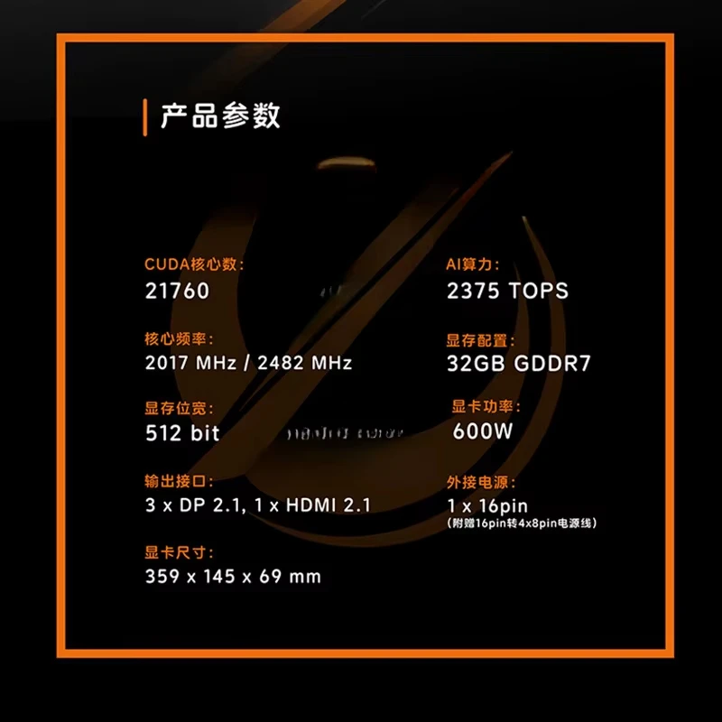 GeForce RTX 5090 D 32GB GDDR7 Desktop 3A