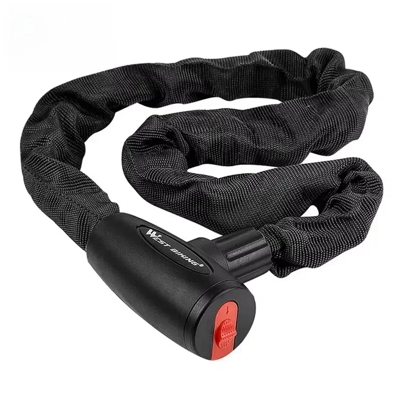 AliExpress West Biking WEST BIKING Bicycle Anti Theft Chain Lock Hard Steel Alloy Durable Bold Lock For MTB Bike Motorcycle Scooter Cycling Accessories