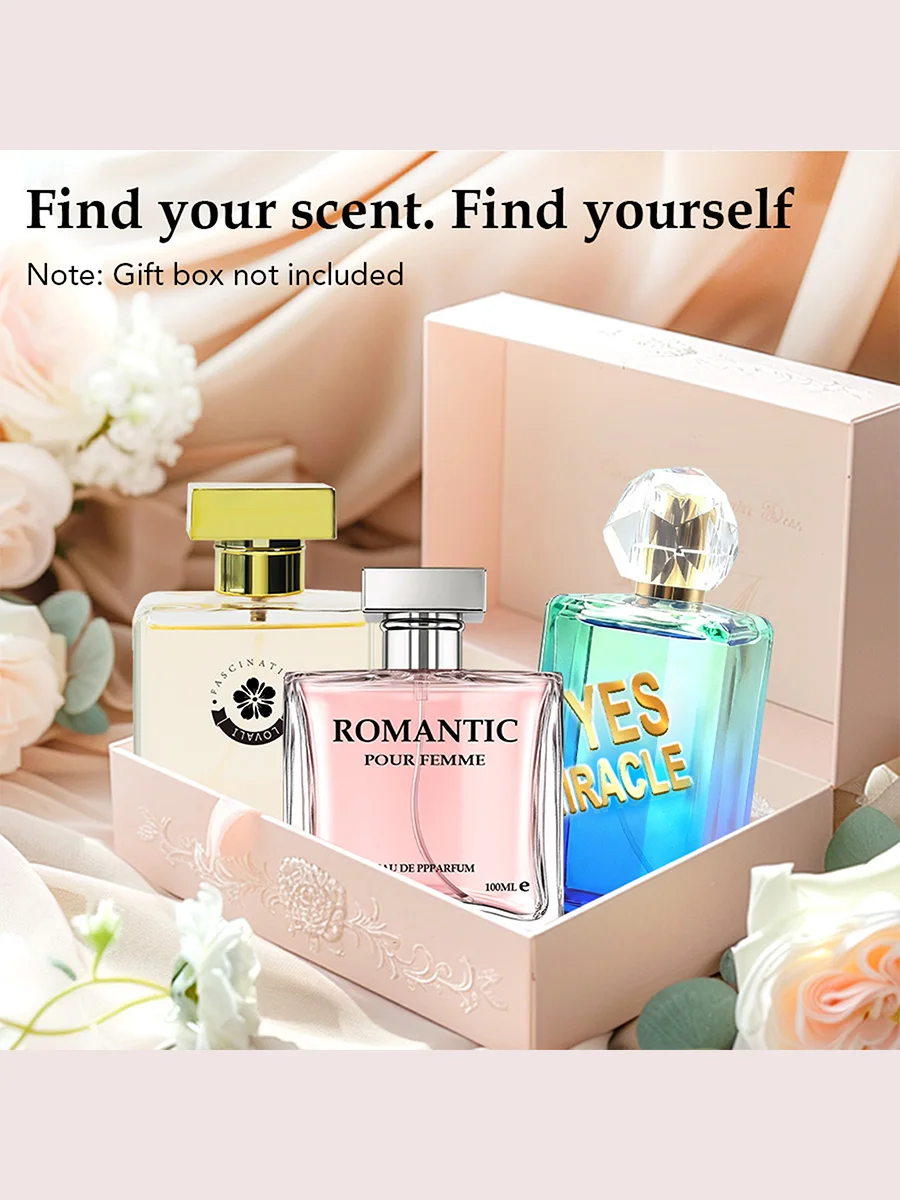 مجموعة عطور نسائية 3 عبوات/300 مل | فواكه الأزهار وروائح الزهور ألديهايد | روز البابونج الحمضيات والبطيخ الشاي الخوخ جوهر #5