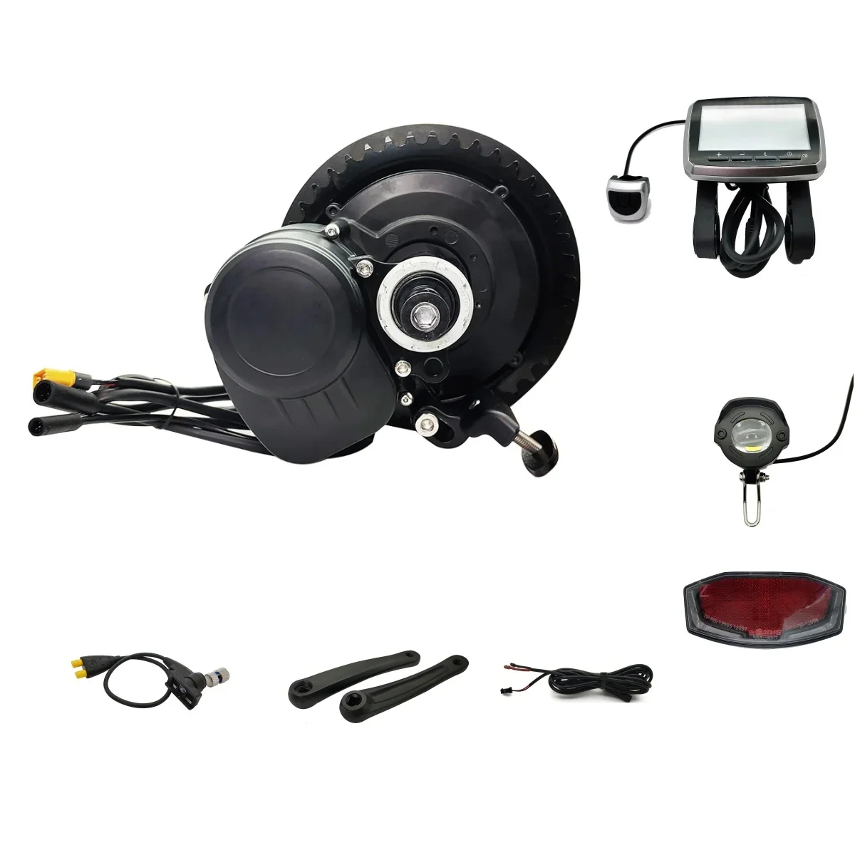 AliExpress RisunMotor Tongsheng 36V 48V Coaster Brake Mid Motor TSDZ2 Foot Brake High Speed Torque Sensor Engine Ebike Conversion Kit BB 68MM