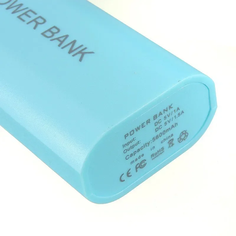 5600mAh 2*18650 USB Power Bank Box 5V DIY uchwyt baterii bez spawania etui z ładowarką do ładowania telefonu bez baterii