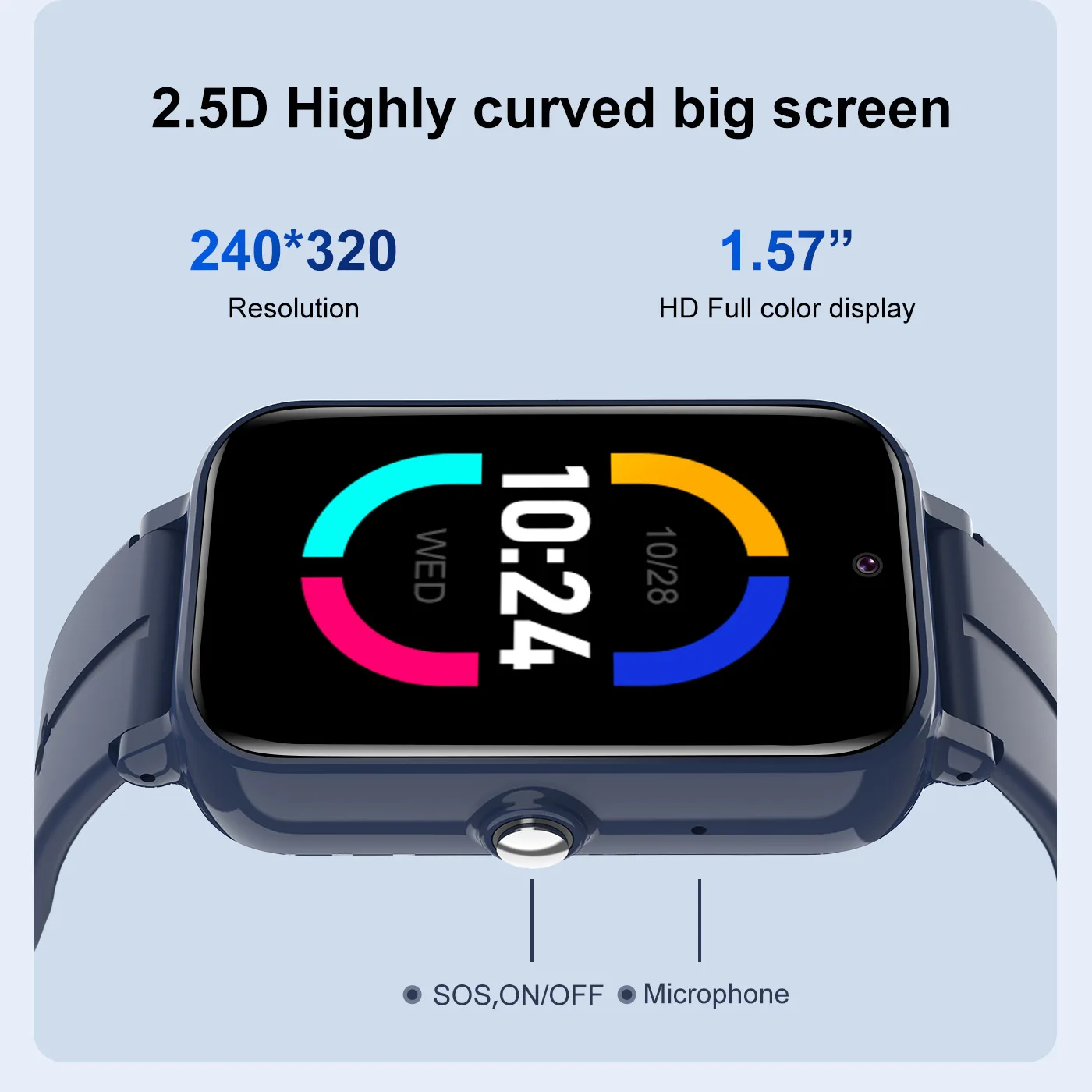 Kids Smart Watch for Children Watch with 4G Sim Card Phone Call GPS Positioning One Key SOS Calling Footprint Tracker DH13S HD V