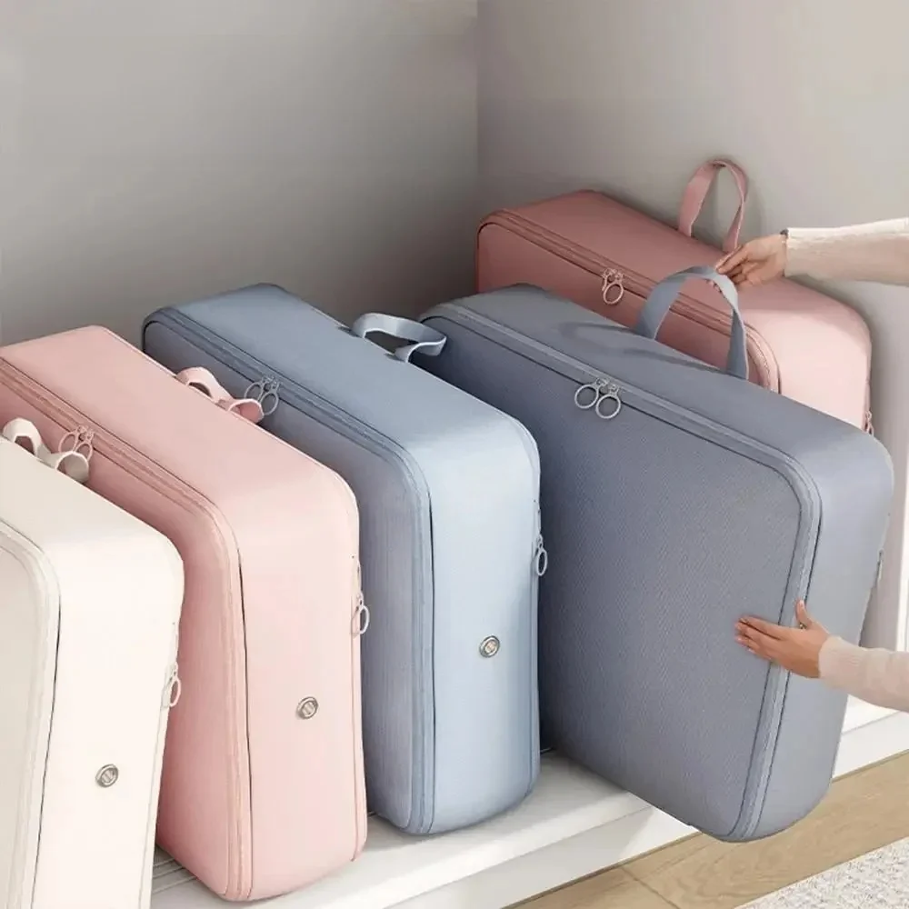 4 stks/set Compressie Verpakking Kleding Donsjack Katoenen Quilt Opslag Opvouwbare Grote Capaciteit Uitbreiding Organizer Bag - afbeelding 2