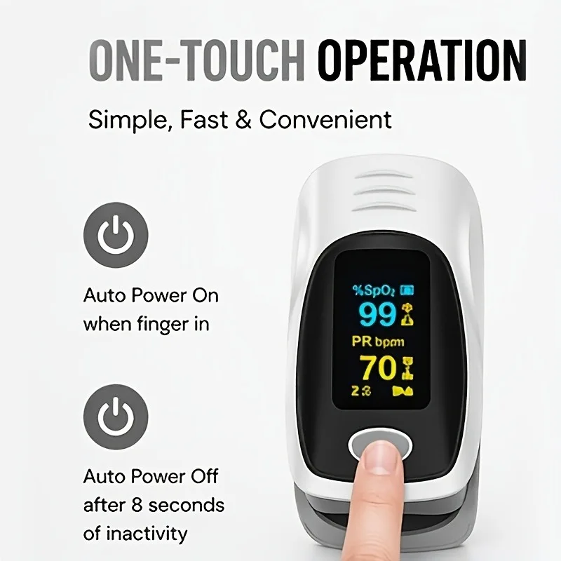 Fingertip Pulse Oximeter with Color Screen