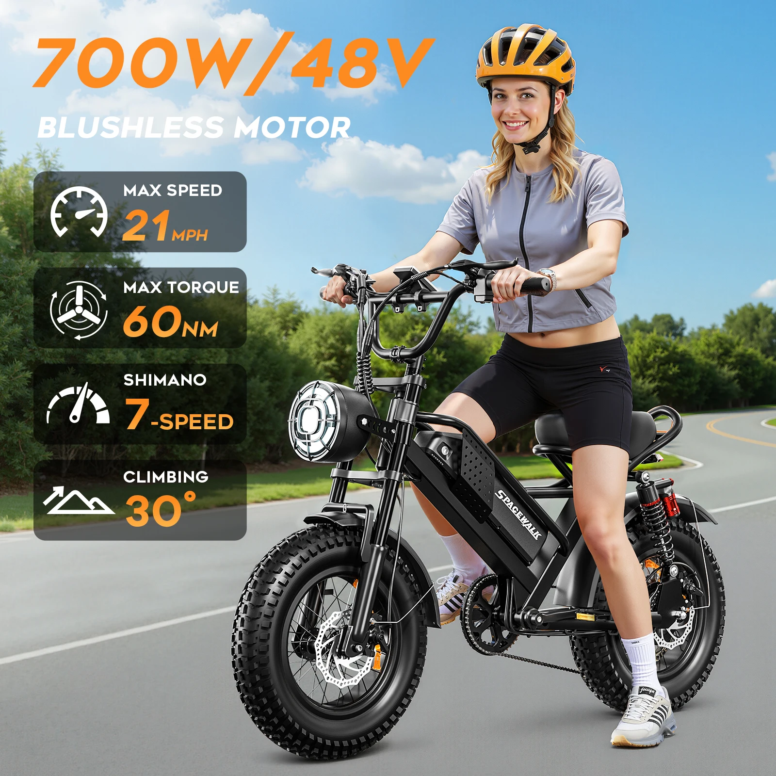 Spacewalk Small Electric Bike,16