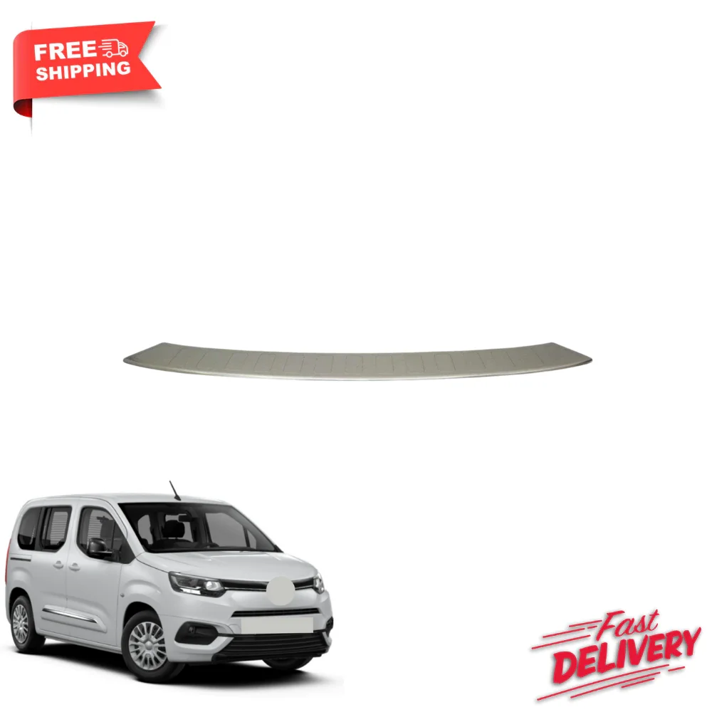 

Toyota Proace 2016- Chrome Rear Bumper Protector Scratch Guard Stainless Steel