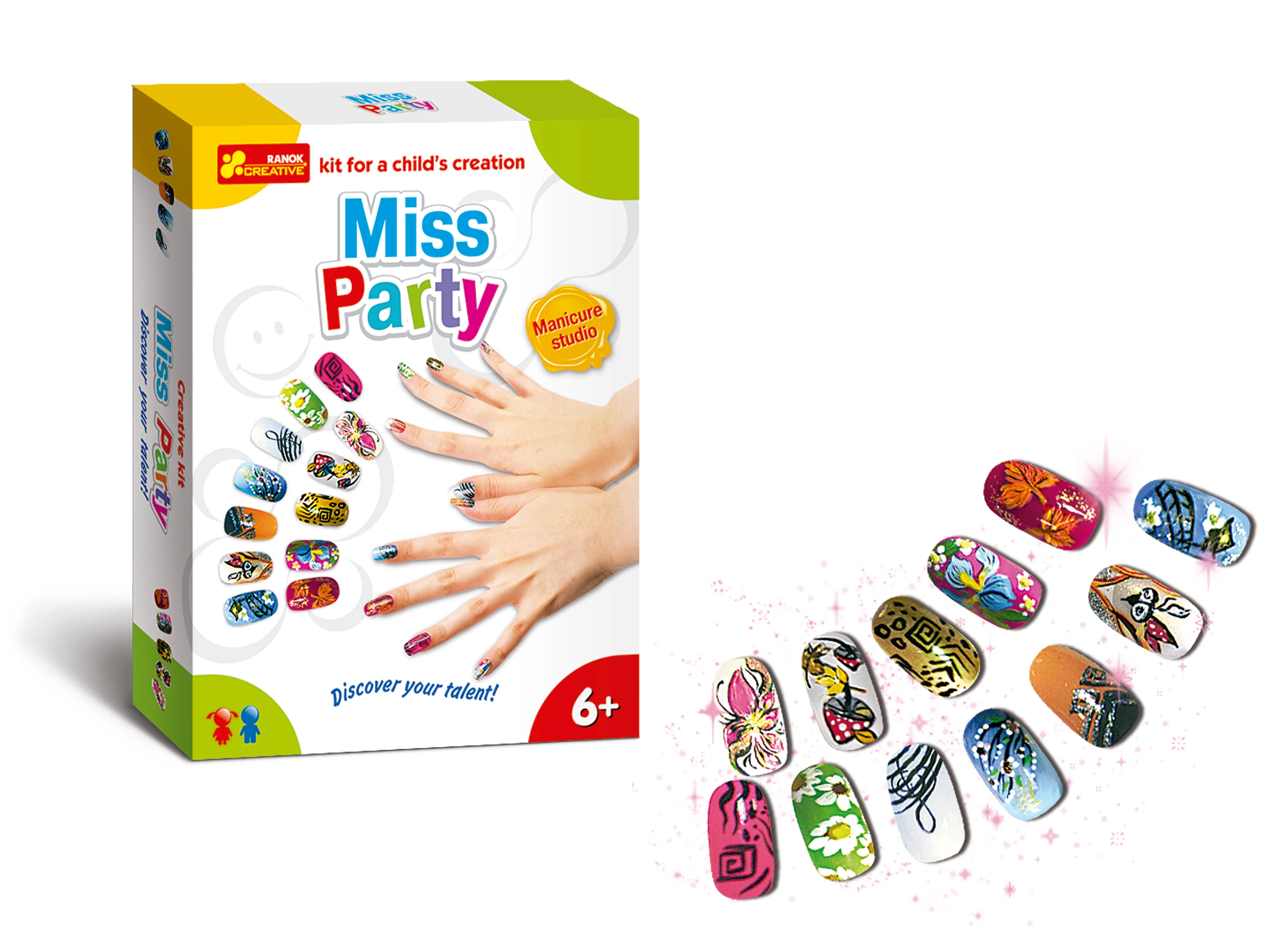 Toys for children Kit party manicure design nails stickers