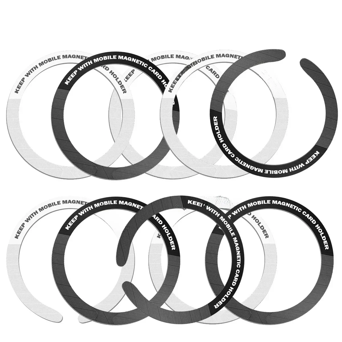 Plaque métallique dans l'anneau de voiture pour chargement sans fil Magsafe, support magnétique universel pour téléphone portable, feuille d'autocollant en métal pour iPhone Xiaomi