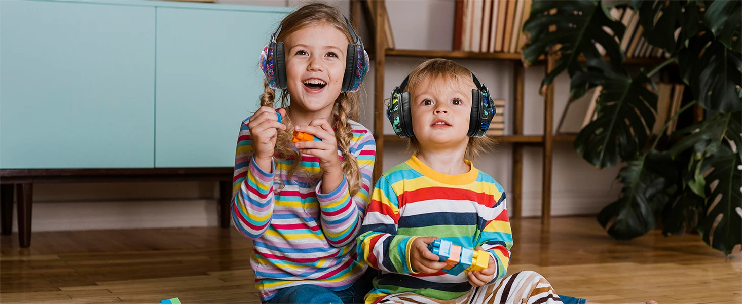 ZOHAN Kids Ear Protection Earmuffs Noise Reduction Headset for Autism Toddler Study Defenders Sleep Soundproof Cover Gift 2 Pack