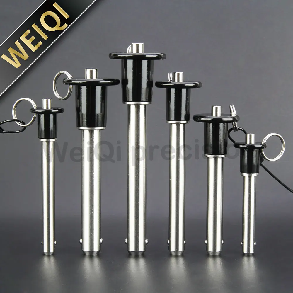 Factory Sale Large Stock Locating Pins SUS304 Stainless Steel Quick Release Ball Lock Pin With Rope