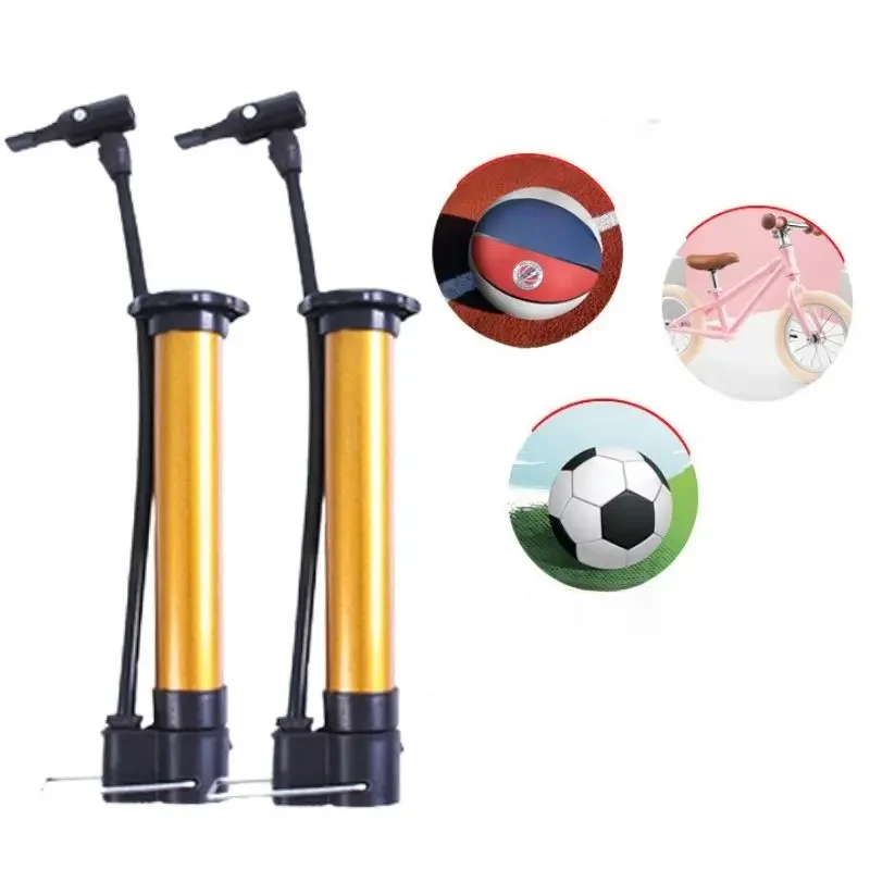 AliExpress OIMG 1Pcs Bicycle Pump Inflator Cycling Hand Mini High Pressure Bicycle Pumps Air Ball Pump For Football