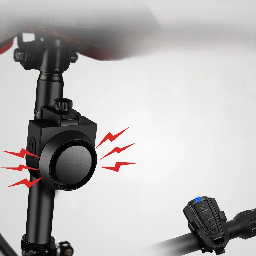 AliExpress Rockbye Bicycle Bell USB Rechargeable Bike Electric Horn MTB Road Bicycle Remote Control Anti-theft Alarm Cycling Accessories