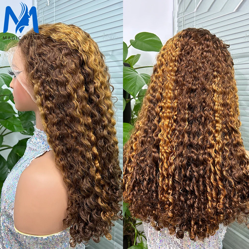 12A wig rambut manusia Bob keriting birai hitam alami tarikan ganda untuk wanita ketebalan 250% wig rambut manusia Remy keriting ombak