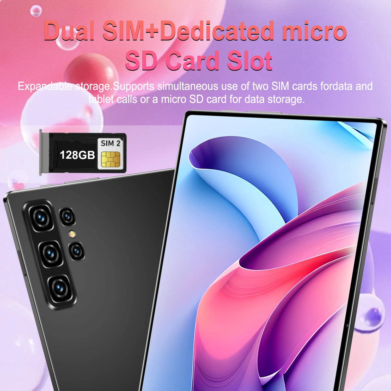 2025 Multi Purpose 5G Tablet 10.36 Inch HD Screen 16GB 1TB 12000mAh 10 Core Dual SIM GPS With Keyboard