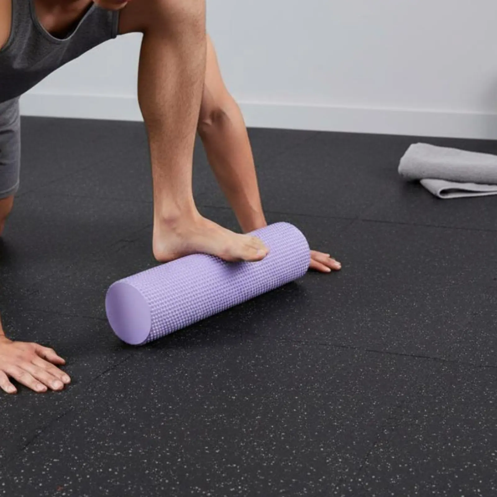 EVA Yoga-Schaumstoffrolle, Workout-Schaumstoffrolle, Pilates-Körperübungsrolle für Rücken, Beine und Körperdehnung. – Detail 3