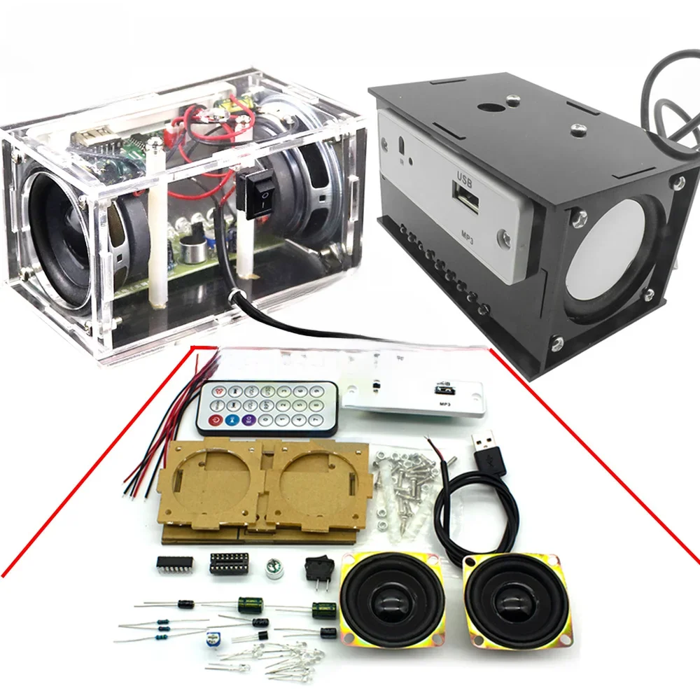 DIY Bluetooth-luidspreker maken en monteren van elektronische lasset Onderwijspraktijk DIY elektronische kitluidspreker - afbeelding 2