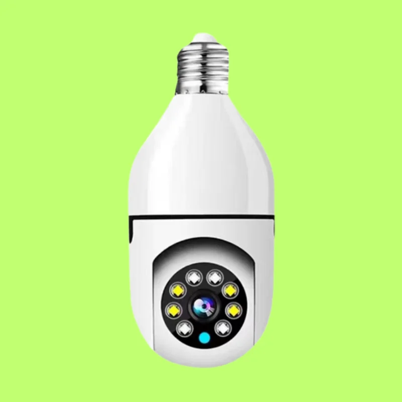 Camera de Segurança Lampada 1080p Vigilancia a Distancia Rastreador de movimento WiFi Visão Noturna - ENVIO IMEDIATO