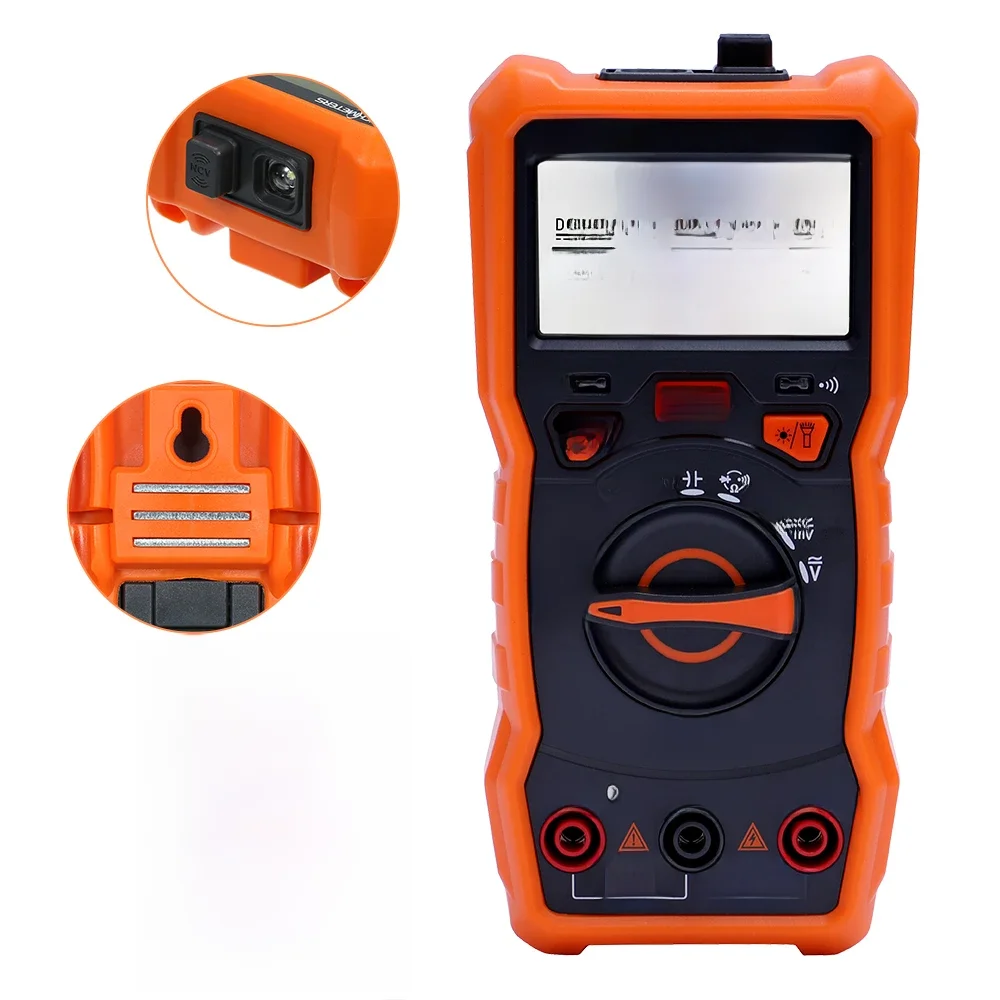 RICHMETERS-Multimetr cyfrowy RM113D, bezstykowy próbnik napięcia, 6000 pomiarów, automatyczny zakres AC/DC, miernik napięcia, szybki, duży, ekran, 113A/D — zdjęcie 2