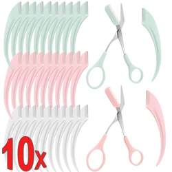 Eyebrow Trimmer Scissor New Meniscus Eyebrow Combination  for Women Professional Eyebrow Scissors Mini BladeTrimmer Accessories