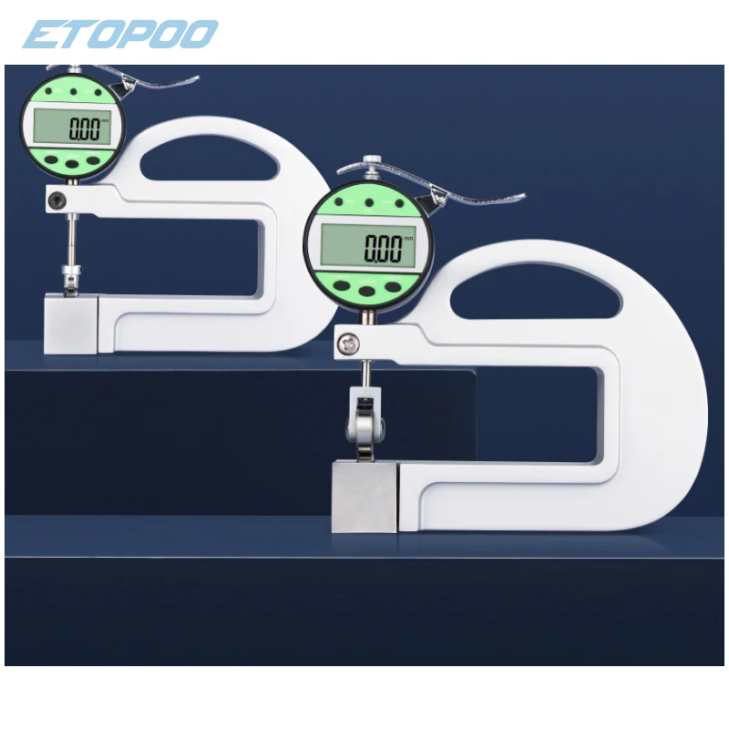 

0-10 мм цифровой толщиномер с роликовой вставкой 0,01 мм непрерывный цифровой толщиномер