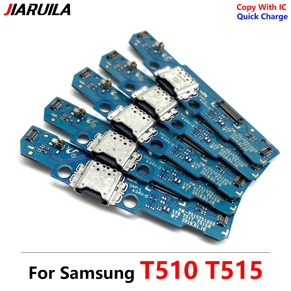 New For Samsung Tab A 10.1 inch T515 T510 USB Port Charger Dock Plug Connector Charging Board FLex Cable Mic Microphone Board