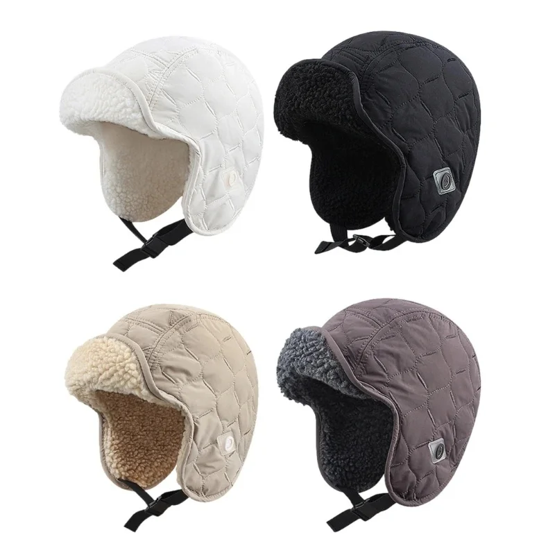 AliExpress Winter Hat Reversible Windproof Windproof Trapper Hat Ear Protector Hat Adult Unisex Winter Cycling Skiing Dropshipping