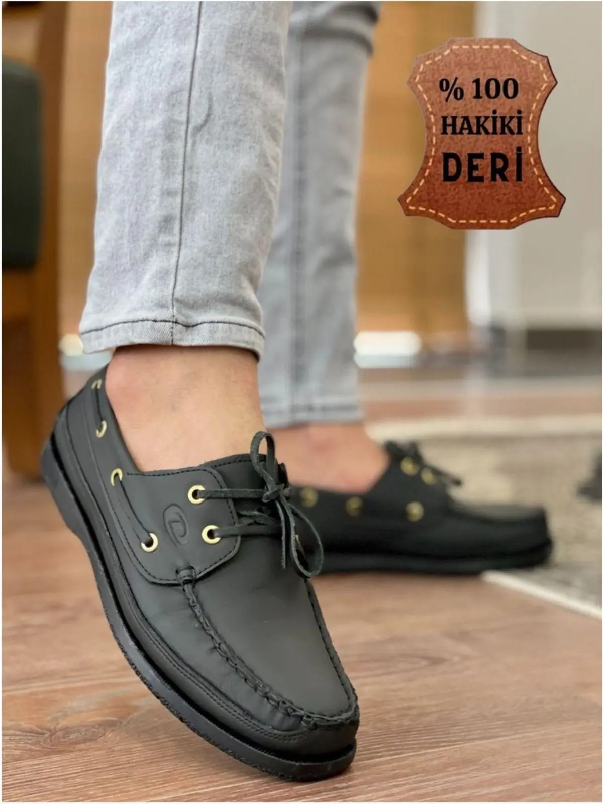 Zapatos informales de piel auténtica para hombre, calzado ortopédico a prueba de sudor, suela Flexible, sin olor, informal, elegante, diario