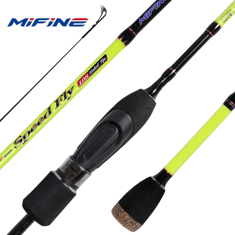 MIFINE SPEEDFLY SPIN 24T Carbon Ultralight Fishing Rod 1.8M 1.98M 2.1M Lure Weight 0.5-6g Travel UL Spinning 2 Section Trout Rod