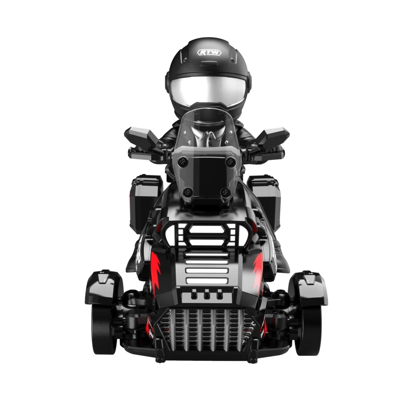 1:43 3Wd RC Drift-Motorrad 2,4g Proportionale Gashebel mit Fahrerfigur Typ-C-Ladung Mini-Stunt-Hobby-Modell