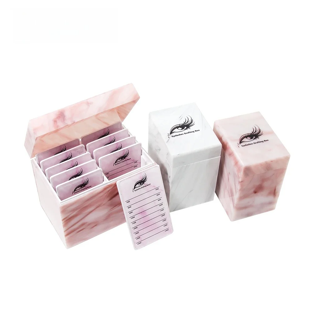 GAHAMACA 5/10 Layer Deluxe Akrylowe pudełko do przechowywania rzęs Przestronny organizer Narzędzie studyjne do przedłużania rzęs — zdjęcie 2