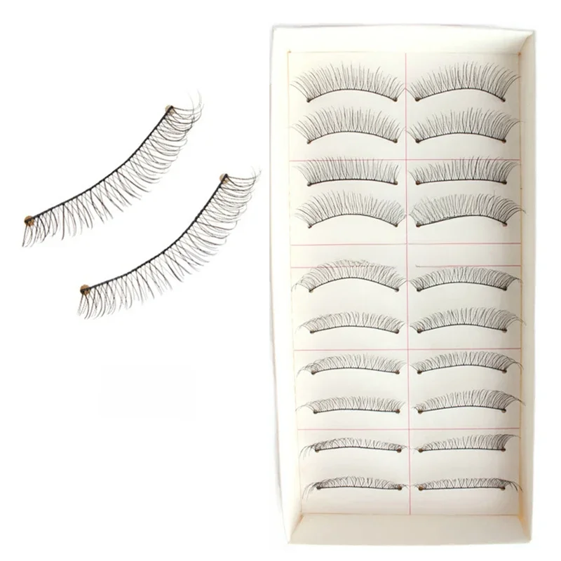 Nowy 10 par długich grubych miękkich Handmade fałszywe rzęs Lash makijaż przedłużanie 218 # — zdjęcie 2