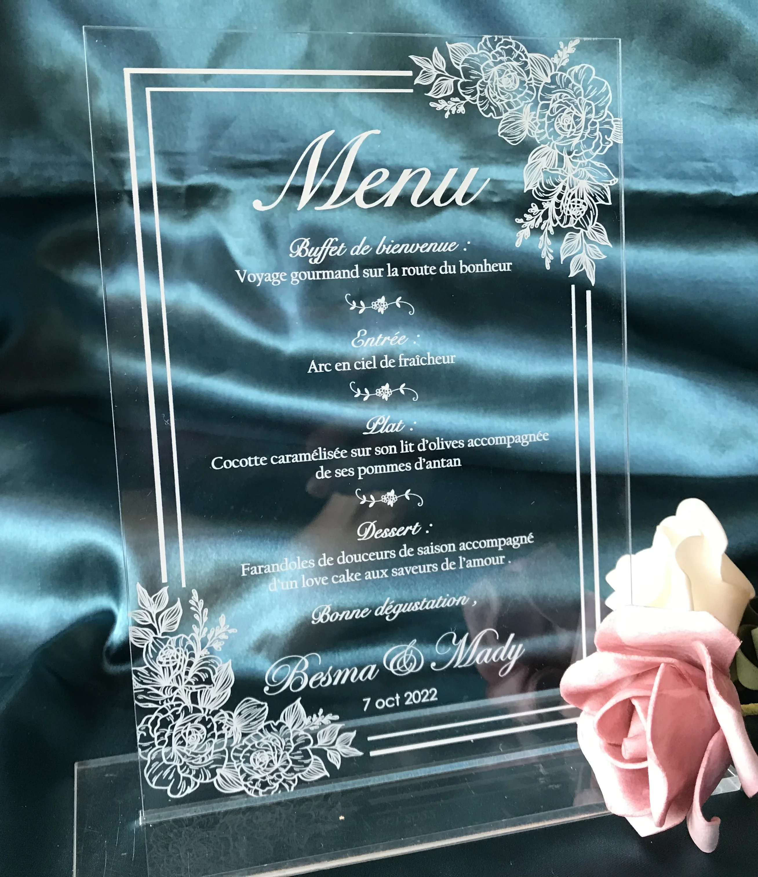 

Custom 10pcs Acrylic Wedding Menu,Transparent Menu Card,Acrylic Party Dinner Menu,Birthday Invitation,Acrylic Wedding Invitation