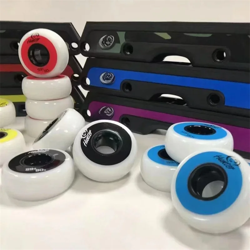 Roues agressives Uelasticity pour patins à roues alignées, chaussures de patinage à roulettes, petits pneus, original, 90A, 59mm x 24mm, 59mm x 24mm, 59 pièces par lot