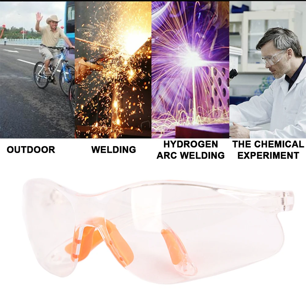 Safety Glasses Pack of 12 Safety Goggles Eyewear Safety Specs Clear Eye Protection Glasses  Anti Dust/Scratch/Mist/Wind