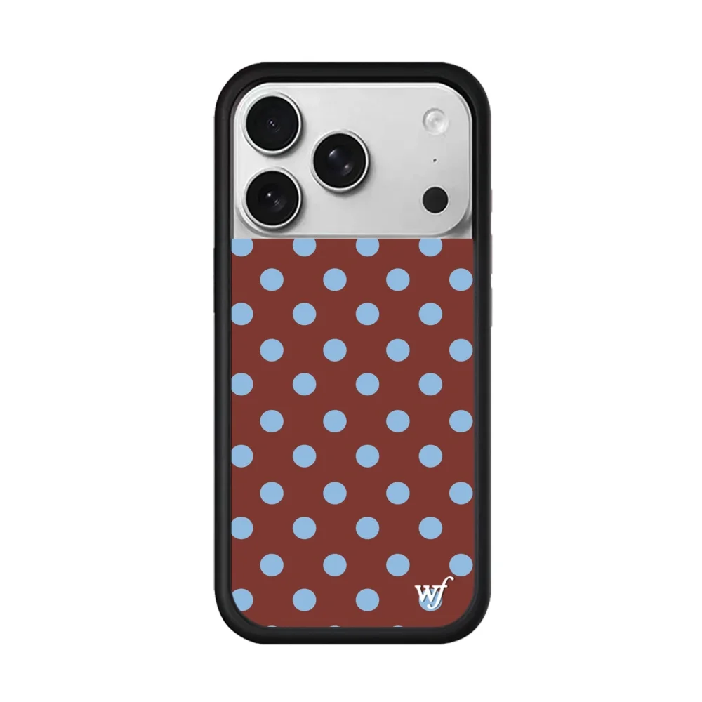 New Wildflower INS Cherry Polka Dot Phone Case for iPhone 17 16 15 14 13 12 Pro Max Plus 16 15 pro 3D WF Cute Protective cover