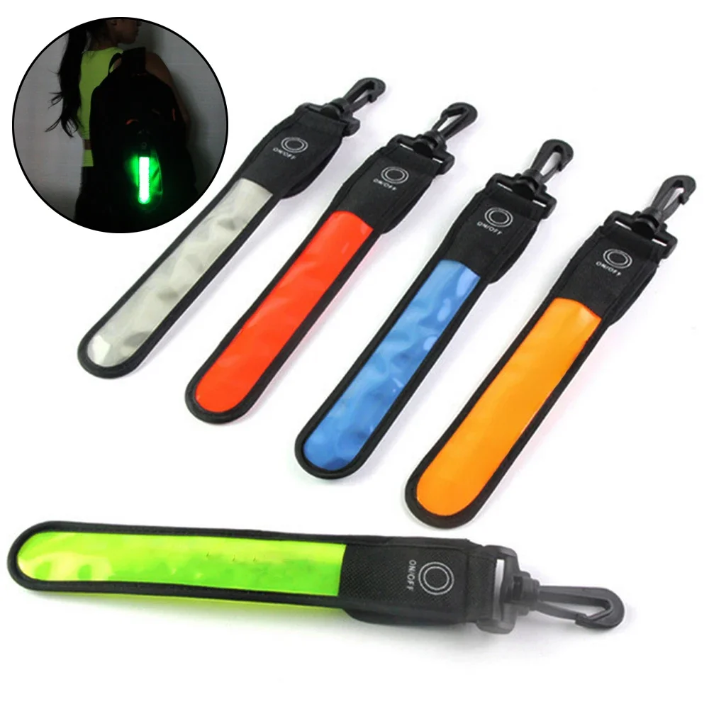 AliExpress SEKINEW 1Pc LED Glowing Luminous Reflective Safety Alert Hand Strap Wristband Bicycle Armband Light Backpack