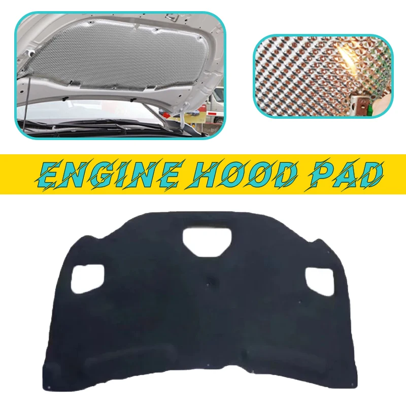 Car Engine Hood Pad For Mitsubishi Outlander CW ZG ZH 2007-2013 2008 Heat Insulation Cotton Fireproof Covers Sound Accessories