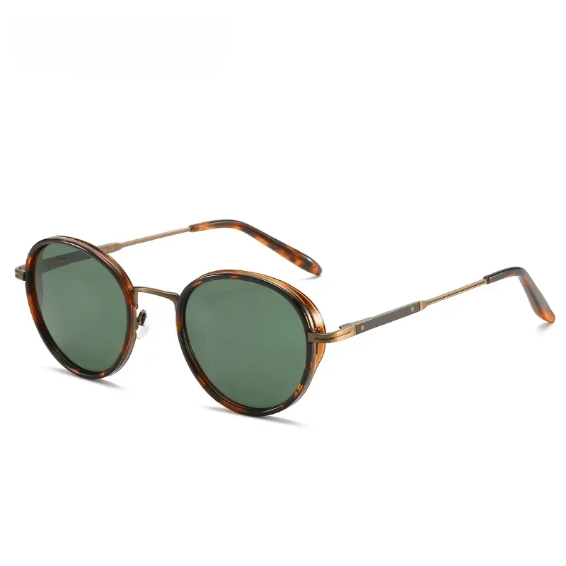ZENOTTIC okulary przeciwsłoneczne w stylu steampunk okrągłe spolaryzowane lustro (01 kolor) okulary przeciwsłoneczne dla kobiet mężczyzn Vintage odcienie UV400 — zdjęcie 2
