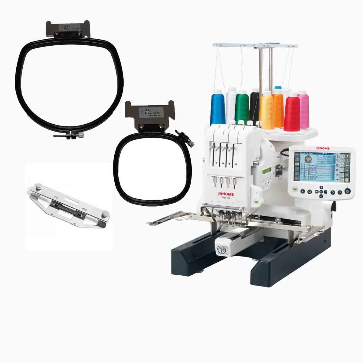 

EMBER SALES ON Janome MB-4S four-needle embroidery machine with accessories