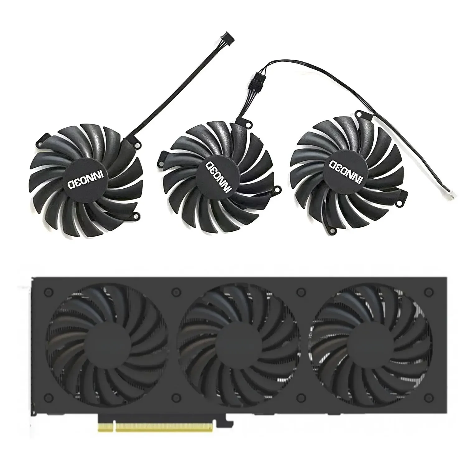 CF-12910S 0.35A RTX3080 3080Ti Cooler Fan Zamiennik dla Inno3D RTX 3080 3070 Ti X3 OC Wentylator karty graficznej — zdjęcie produktu 7