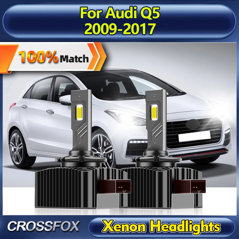 

D3S LED Headlight Bulbs 25000LM HID Xenon Lights 12V Plug and Play For Audi Q5 2009 2010 2011 2012 2013 2014 2015 2016 2017