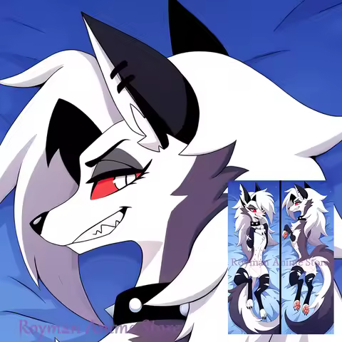 Dakimakura Loona Anime Double Sided Print Life-size Body Pillow Cover Halloween Christmas Decoration