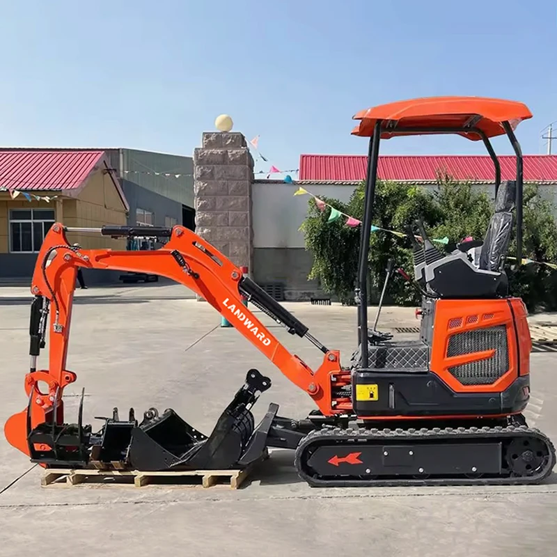 Multifunctional Chinese Crawler 1.8Ton Small Digger Hydraulic Agricultural Digger 2ton Mini Excavator With Cab customized