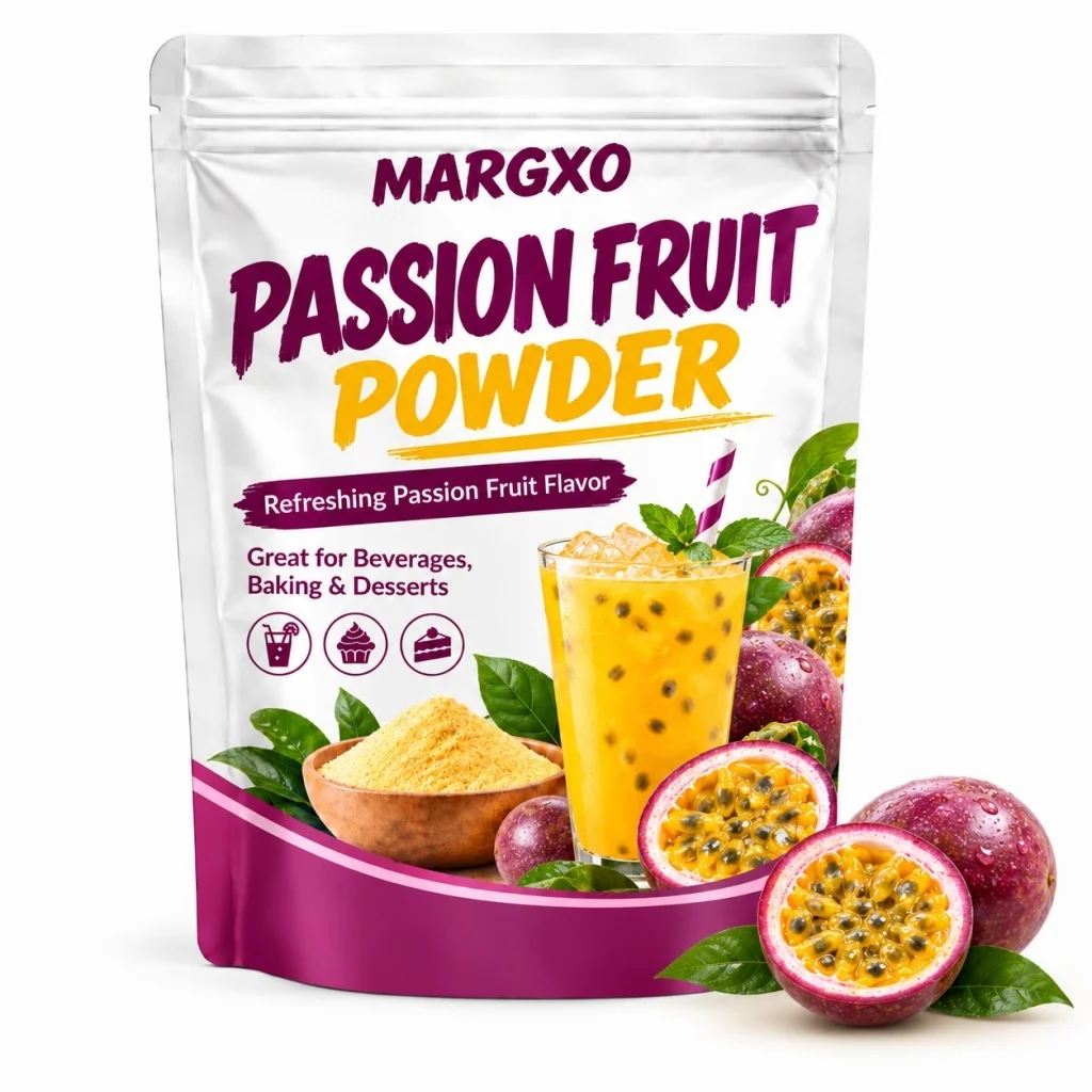 Passion Fruit Powder, Natural Passion Fruit Flavor Powder, Bright Tropical Tartness, Perfect For Smoothies, Dessert Sauces, Baking, Fruit Drinks, 150g, No Added Sugar Or Additives, Exotic Fruity Aroma, Great For Creative Sweet Recipes