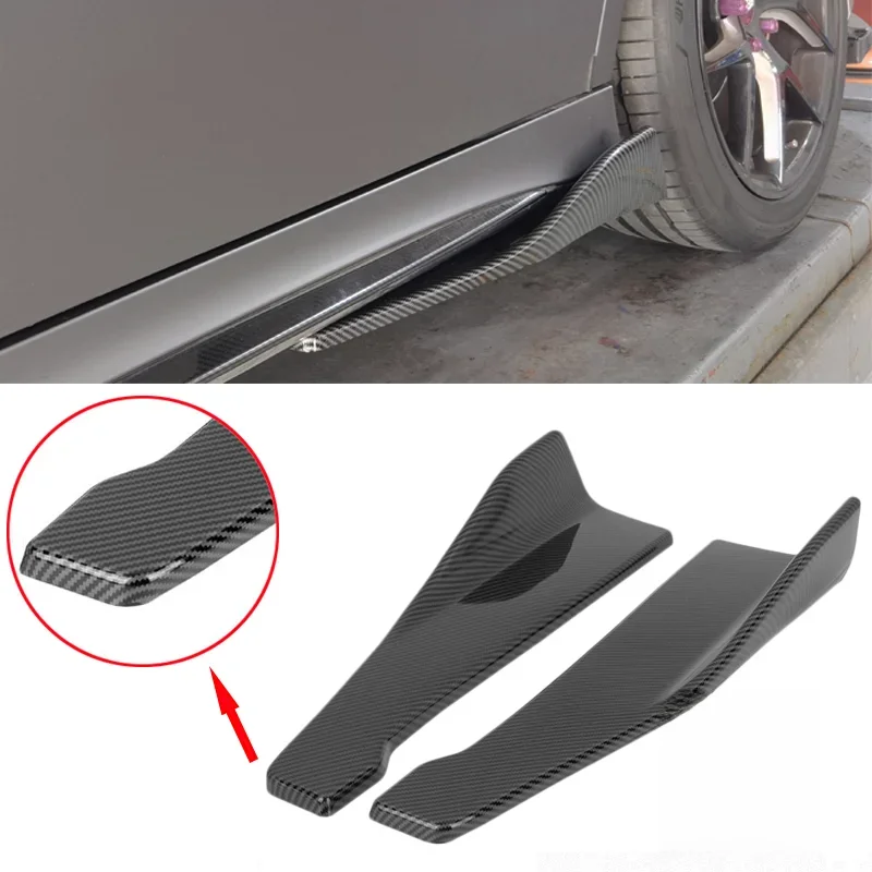 48CM Przednie naramienniki do samochodów Uniwersalny zderzak Spoiler Splitter Przedłużenia BMW F20 E90 Golf 5 6 Passat B6 B8 Peugeot 206 Audi A3 — zdjęcie 2