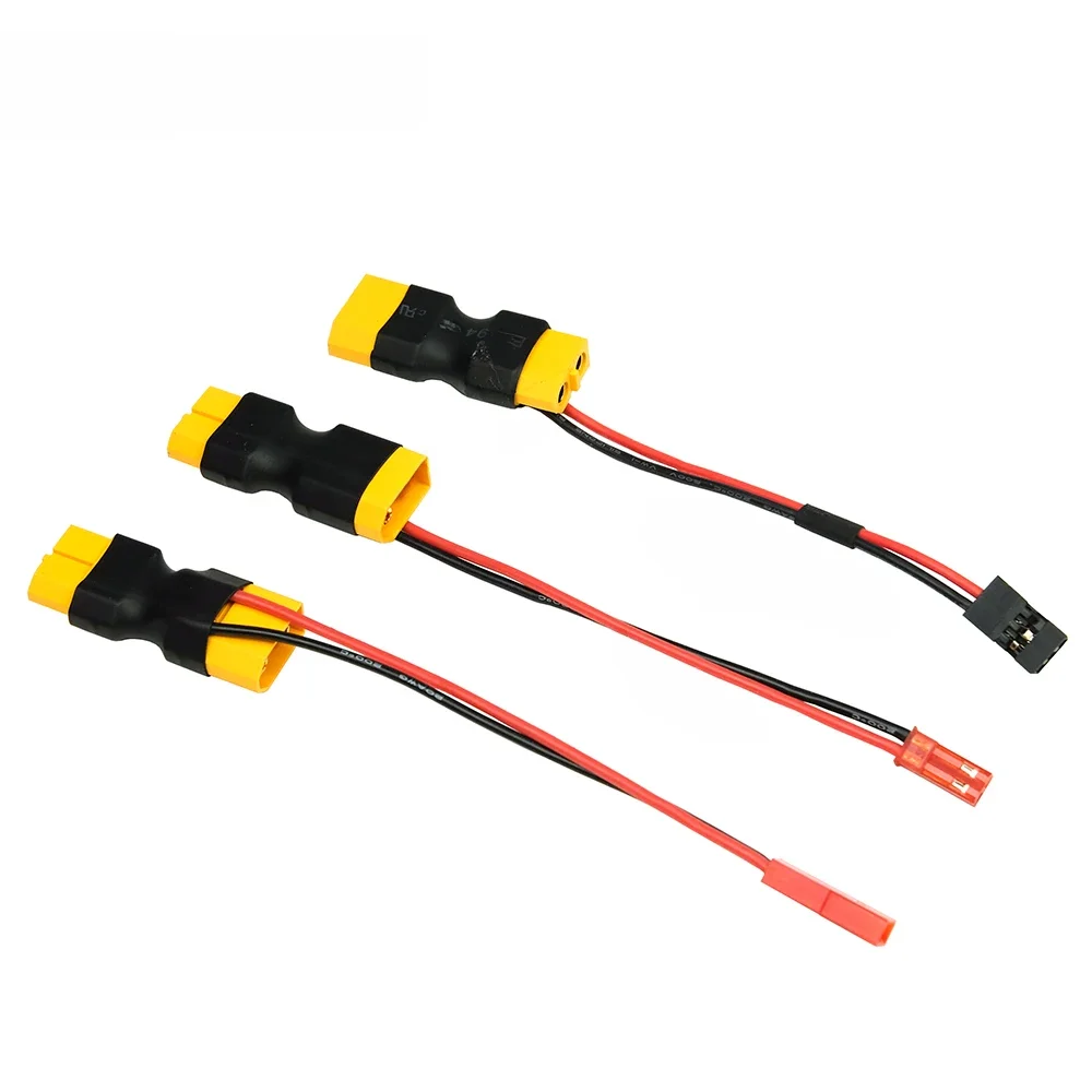 XT60 mâle à femelle JST femelle/mâle JR adaptateur d'alimentation en ligne connecteur Lipo pour accessoire de chargeur de modèle de batterie RC